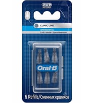 Oral-B Clinic Line Interdental Arayüz Fırçası Yedeği Eğimli 6'lı