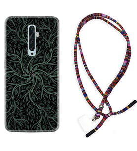 Oppo Reno 2Z 4 Lite 4 Pro 5 6 7 A31 Kılıf Boyun Asklı Rasta Silikon Sarmaşıklar 1675