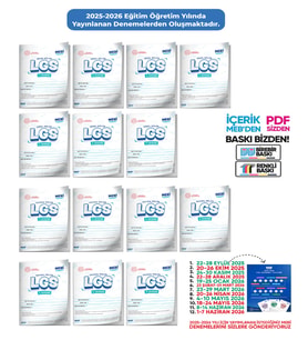 2026 LGS 8.Sınıf MEB ONLİNE 1. 2. 3. 4. 5. 6. 7. Deneme Türkiye Geneli Paket PDF BASKI ÜCRETİ