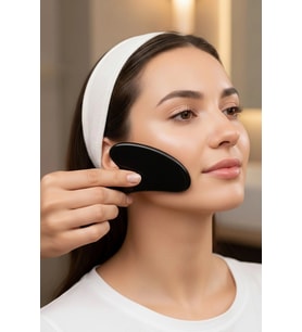 Obsidyen Gua Sha Yüz Yogası, Masaj Taşı 236-4