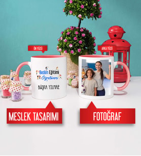 Beden Eğitimi Öğretmenine Hediye Beden Eğitimi Öğretmeni Kupa Bardak Pembe Fotoğraflı
