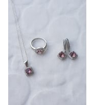 Sultanit Taşlı Gümüş Set