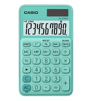 Casio SL-310UC-GN Cep Tipi 10 Hane Yeşil Hesap Makinesi (Siyah)