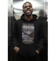 Tasarım Killua Zoldyck Hunter X Hunter Baskılı Unisex Oversize Anime Karakter Hoodie