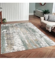 Eliana Home Dijital Baskı Yıkanabilir Kaymaz Taban Salon Halısı Ve Yolluk LN143-FNL448 (Yeşil)
