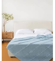 Koza Home Trenza Mavi Çift Kişilik Battaniye 200x220 15045