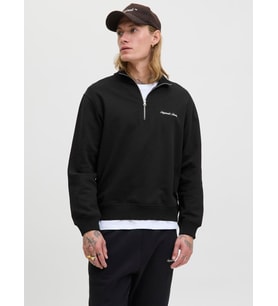 JORNORREBRO EMB SWEAT HIGH NECK NOOS Black