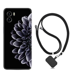 Vivo Y15S Y32 Y33S Y51 Y53S Kılıf Boyun Askılı Silikon Çiçekler 1639