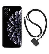 Vivo Y15S Y32 Y33S Y51 Y53S Kılıf Boyun Askılı Silikon Çiçekler 1639
