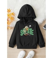 Çocuk All Day Rabbit Baskılı Sweatshirt (Siyah)