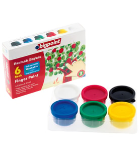 Bigpoint Parmak Boyası 6 Renk x 35 ml (Renksiz)