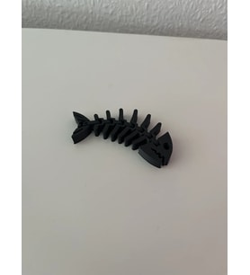 Siyah Renk PLA Doğal Malzeme Balık Baskı 12 CM Ufak Oyuncak