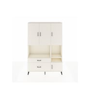 Arges Gardrop 7 Raflı 2 Çekmeceli 4 Kapaklı 132x30x195 Aytaşı-Aytaşı