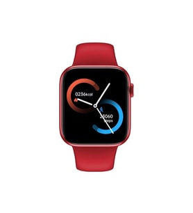 Hw56 Plus Kırmızı Smart Watch 7 Akıllı Saat Wireless Charging Çift Buton Aktif Her Telefona Uyumlu