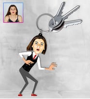 Kişiye Özel Karikatür Tasarım Anahtarlık 97289