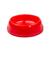 Yıldırım Pet Plastik Küçük Mama Kabı 14 x 14 x 5 cm Kırmızı (Kırmızı)
