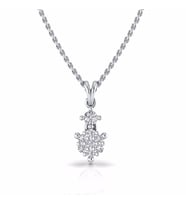 0,10 Karat Pırlantalı Kolye (Altın-Beyaz)