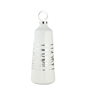 Vitale Arctic Seramik Vazo Silver 19x19x59 cm AK.IX0204