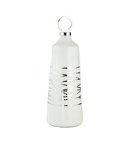 Vitale Arctic Seramik Vazo Silver 19x19x59 cm AK.IX0204