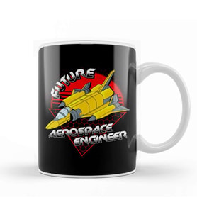 Future Aerospace Engineer Rocket Engineering Pun Kupa Bardak Porselen