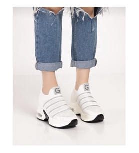 Guja Air Taban Taşlı Sneakers (Beyaz)