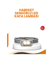 Uzun Menzilli Sensörlü LED Kafa Lambası Kamp ve Yürüyüş