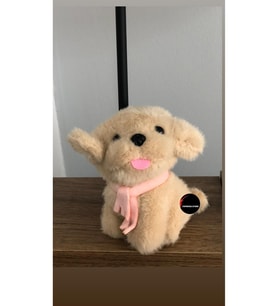 Sevimli Dil Çıkaran Köpek Peluş Oyuncak Anahtarlık Hediyelik Uyku Arkadaşı 15 Cm (Çok Renkli)
