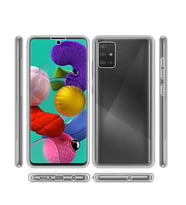 Galaxy A51 Kılıf Zore Enjoy 360 Derece Tam Kaplayan Silikon Kılıf (Renksiz)