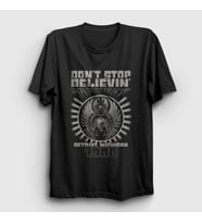 Presmono Unisex Siyah Don't Stop Believin Journey T-Shirt 548308tt