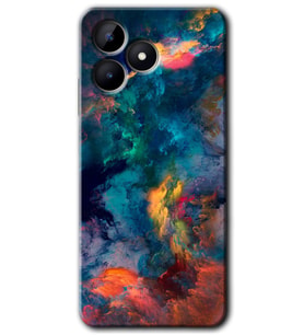 Realme C53 Kılıf HD Desen Baskılı Kılıf - Color Storm