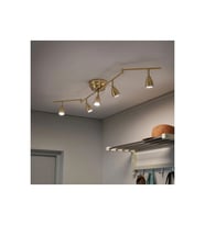 BAROMETER spot lamba, pirinç rengi, 131 cm, 5 spotlu (Gold)