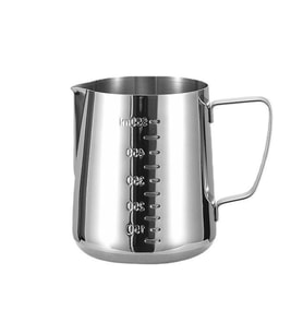 304 Çelik 600 ml Kahve Süt Köpürtme Potu Sütlük Pitcher cin503