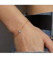 925 Ayar Gümüş Nazarlı Bileklik