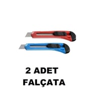 2 ADET Plastik Gövde Profesyonel Falçata Bıçak - Maket Bıçağı Tüm Alanlara Uygun Pratik Falçata