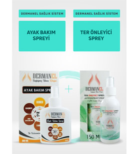Dermanel Ayak Bakım Spreyi+Dermanel Ter Önleyici Sprey