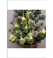 Pilli Led Işık, 1.5 Metre Yılbaşı Ağacı Işığı, Ağaç Figürlü Ev Dekorasyonu, Parti Süsleme Led (Sarı)