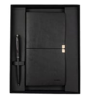 SCRIKSS SD700-C1 TOLEDO PREMIUM C7 SİYAH DEFTER & 108 PRESTIGE MAT SİYAH TÜKENMEZ KALEM SET