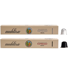 Muhlisa Espresso Kapsül Kahve 2 Kutu Kenya, Brazıl (20 KAPSÜL) %100 Arabica