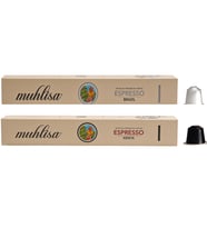 Muhlisa Espresso Kapsül Kahve 2 Kutu Kenya, Brazıl (20 KAPSÜL) %100 Arabica