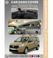 DACIA DOKKER (2012-2020) Torpido Örtüsü Ön Göğüs Koruma Torpido Koruma Çatlamayı Engeller Tam Uyum