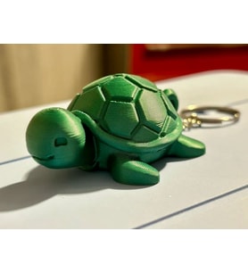 Sevimli Kaplumbağa Anahtarlık – 3D Baskı Kawaii Kaplumbağa Figürü (Cute Keychain)