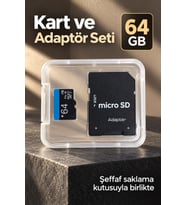Micro SD Hafıza Kartı Şeffaf Saklama Kutulu