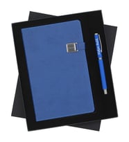 Kişiye Özel Exlucive Özel Kutuda Defter ve Roller Kalem Seti (Turkuaz)