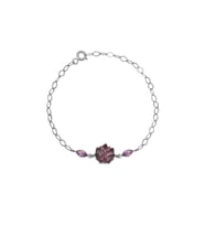 Lotus Çiçeği Bileklik - 925 Ayar Gümüş Bileklik