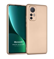 Microsonic Matte Silicone Xiaomi Mi 12 Lite Kılıf Gold