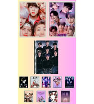 BTS Poster A3 ,2 adet defter A4 1adet , fotokart 9 adet