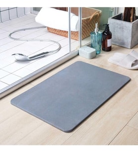 Gri Sihirli Su Emici Banyo Paspası
