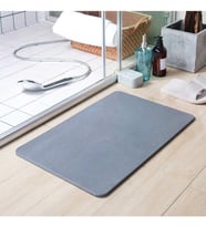 Gri Sihirli Su Emici Banyo Paspası