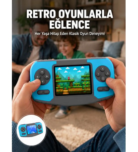 Mini Arcade Oyun Konsolu Hafif Taşınabilir Çocuk Hediyelik