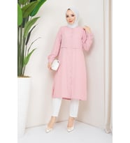 Medine Ipeği Tunik (Pudra)